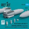 RESKIT RS72-0498 Mk.83 bombs with MAU-91  thermally protected (4 pcs) (A-4E, A-4F, B-52G/H) (3D printed) (1/72)